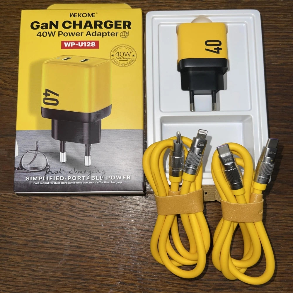 WEKOME USB Type C Charger 40W GaN Portable